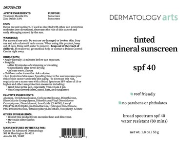 Package Label - DERMA ART 203